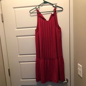 Red summer dress